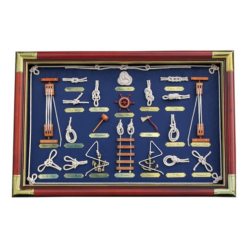 Knotentafel hinter glas - hinter,
