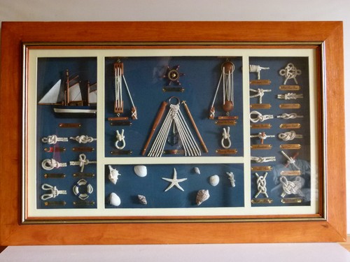 Knotentafel hinter glas - hinter,